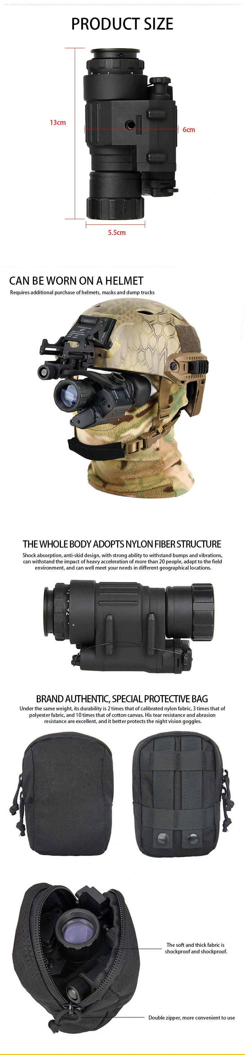 High Quality, Clear and Widely Used Nightvision Monocular Monocular Scope Night Vision